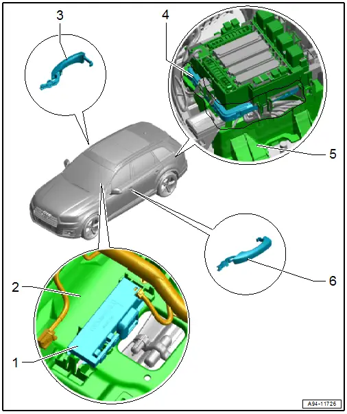 Component Location Overview - Front Keyless Access Authorization System