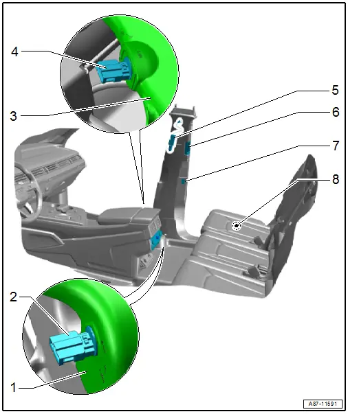 Component Location Overview - Components Inside Right Rear Passenger Compartment