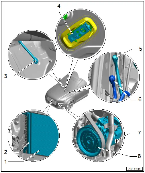 Component Location Overview - Components Outside of Passenger Compartment, Front Component Group "2"