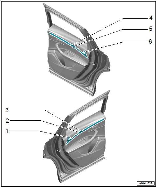 Component Location Overview - Rear Door Ambient Lighting