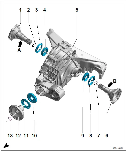 Component Location Overview - Gaskets, 0DB and 0D2