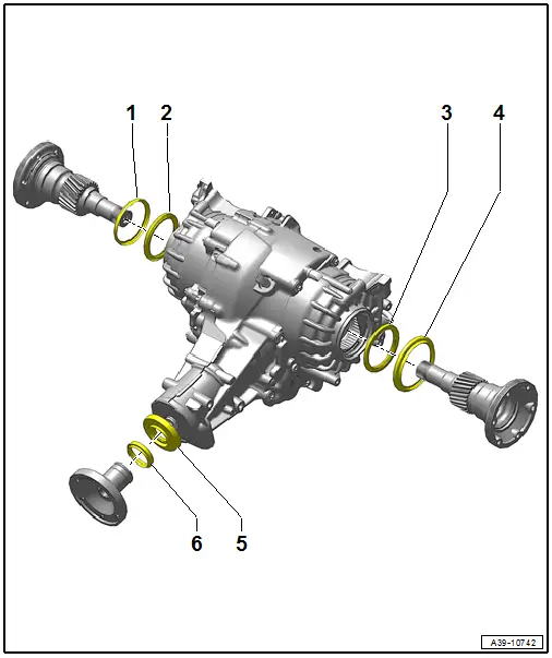 Component Location Overview - Gaskets, 0D3 "Sport Differential"