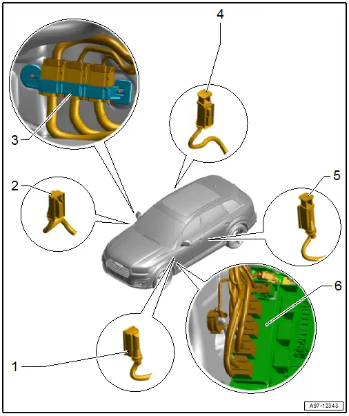 Component Location Overview - Connectors