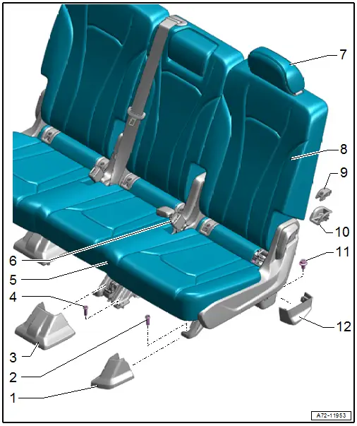 Overview - Bench Seat/Single Seat, Seat Low, Outer Second Row Seat