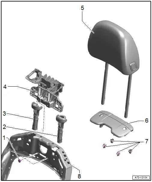 Overview - Headrest, with Height Adjustment