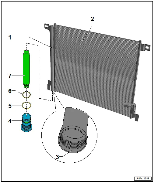 Overview - Condenser, Dryer Bag/Dryer Cartridge