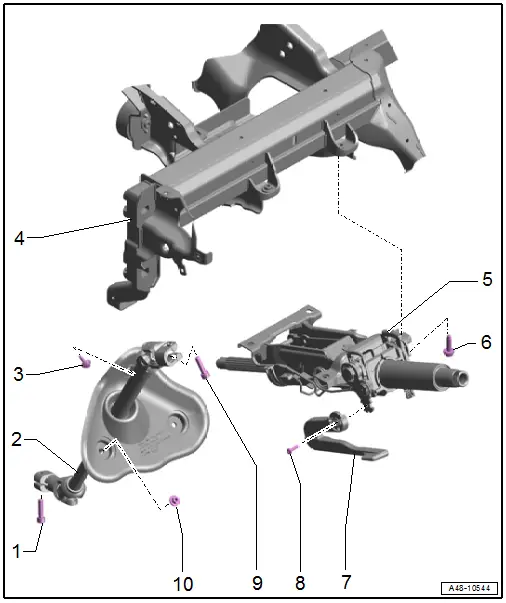 Overview - Steering Column, Manual