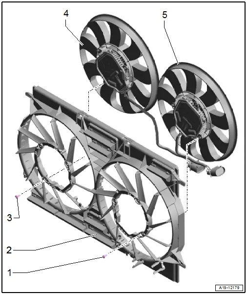 Fan Shroud, Radiator Fan