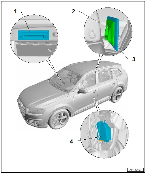 Component Location Overview - Rear Seat Entertainment System