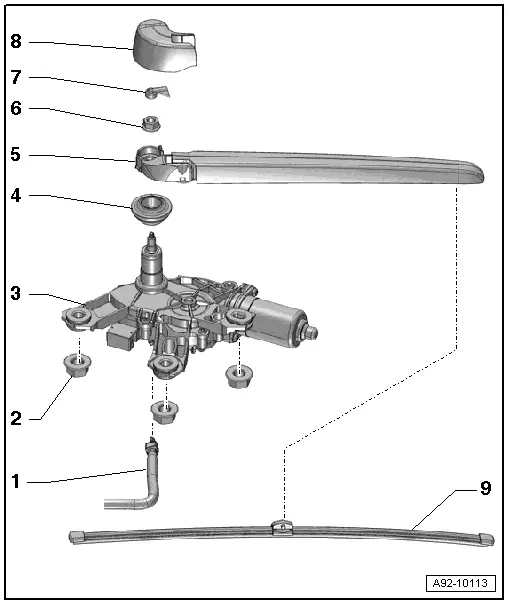 Overview - Rear Window Wiper System